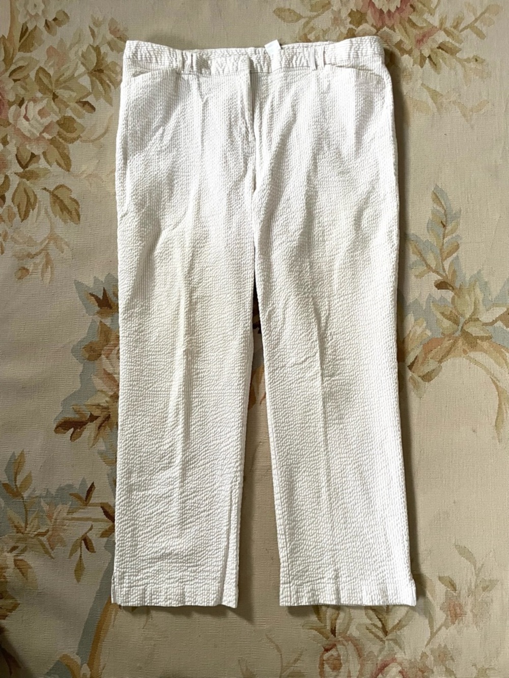 Sag Harbor White Seersucker Chinos